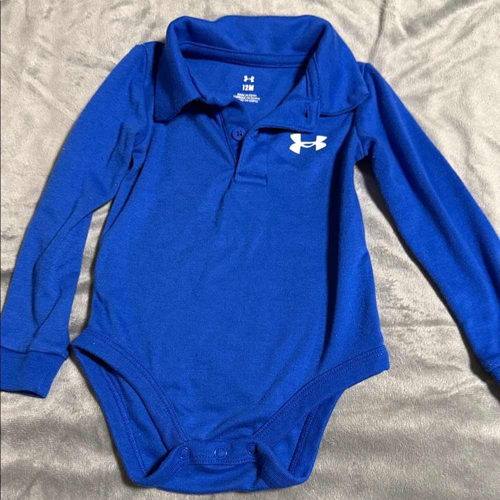 Under Armour Bright Royal Blue Long-Sleeve Polo Bodysuit